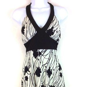 Speechless Women Halter Top Dress Summer  Lg  whit